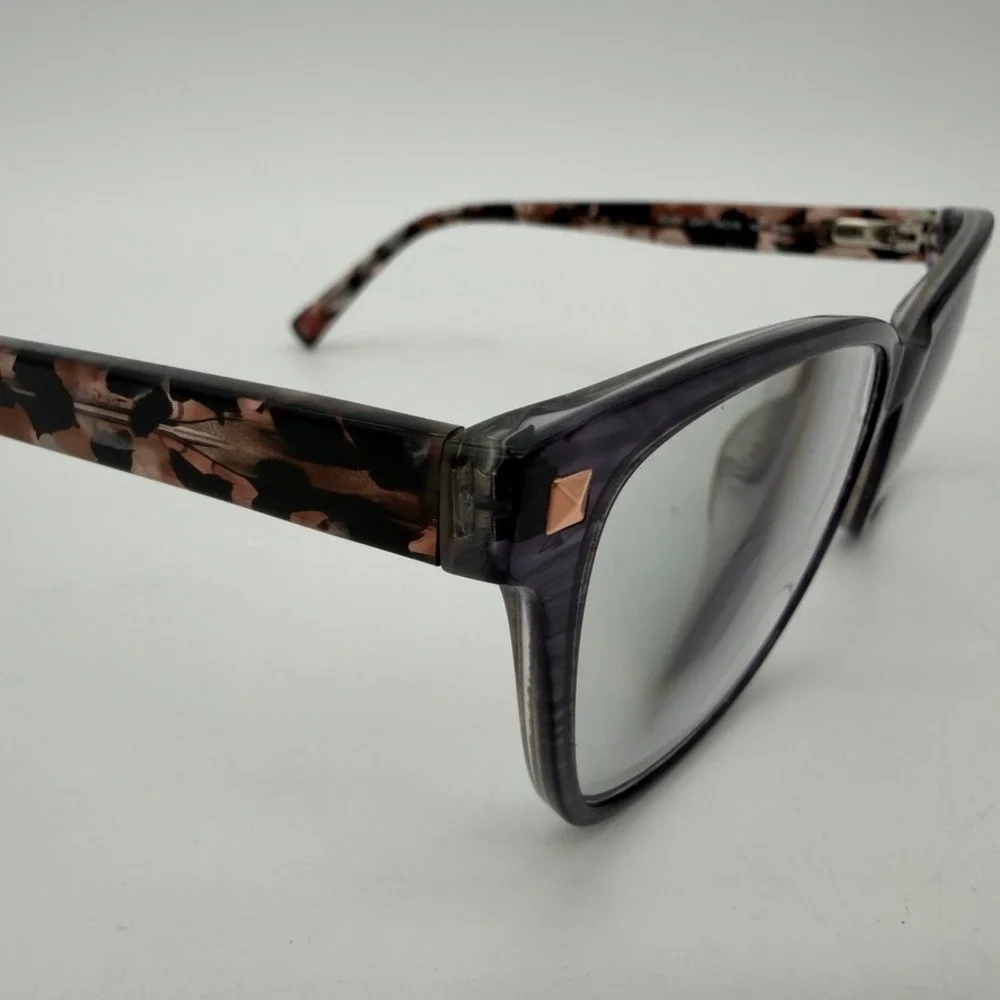 gx by Gwen Stefani GX091 GRY Purple Tortoise Eyeglass Frames 54-16